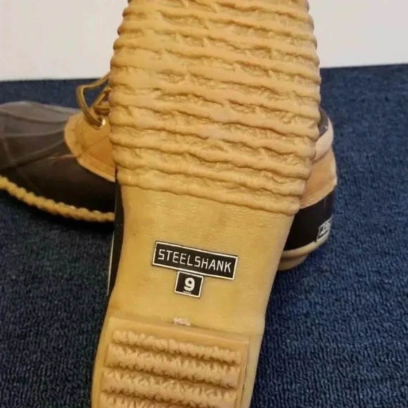 VTG Starker Duck Boots Womens Brown Tan 9 Steel - Picture 4 of 5